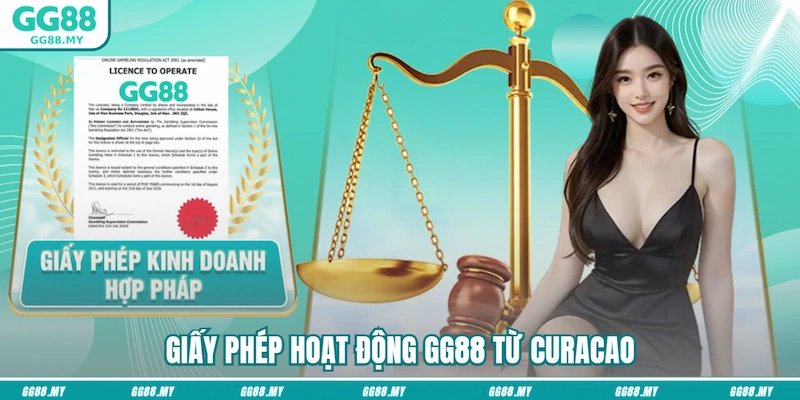 Giấy phép hoạt động GG88 từ Curacao